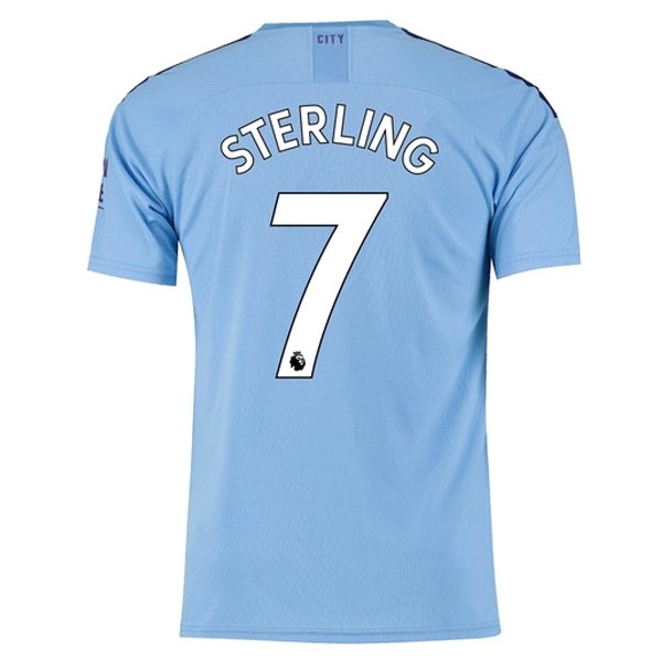Trikot Manchester City NO.7 Sterling Heim 2019-20 Blau Fussballtrikots Günstig